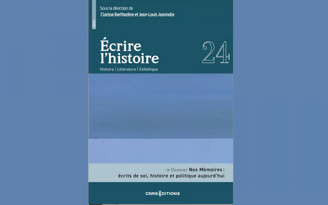 Revue « Ecrire l&rsquo;histoire » n°24