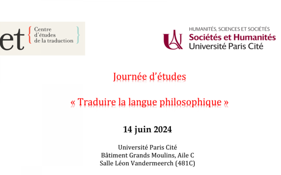 Traduire la langue philosophique