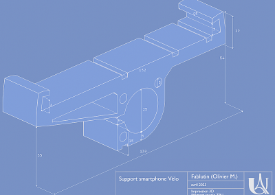 Support souple de smartphone pour vélo