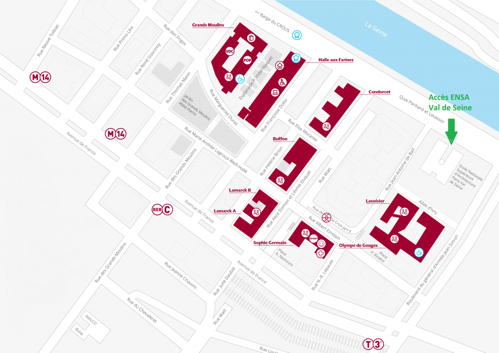 Plan pour venir à l'ENSA